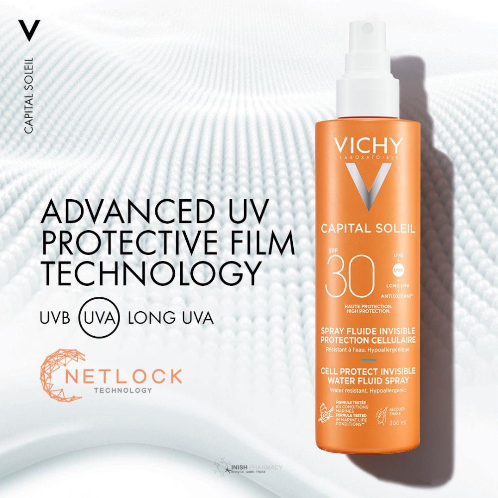 Vichy Capital Soleil Cell Protect SPF30 Water Fluid Spray 200ml