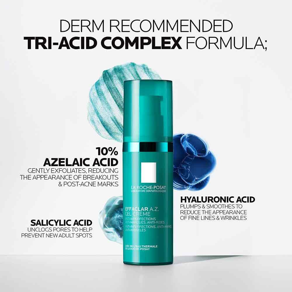La Roche Posay Effaclar A.Z. Gel-Cream For Blemish Prone Skin 40ml