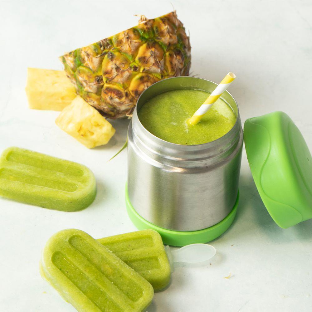 Mummy Cooks Insulated Food Flask Green 300ml