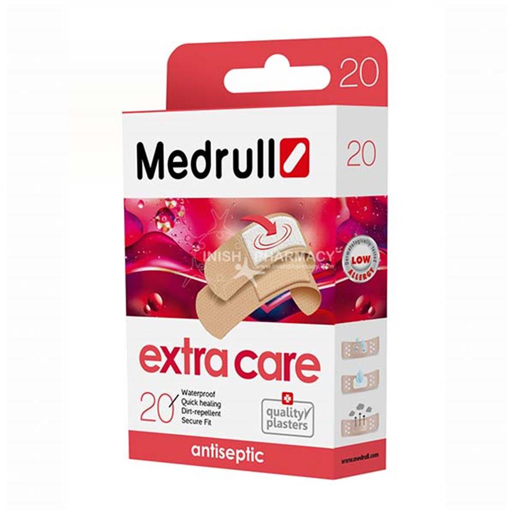 Medrull Antiseptic Extra Care Plasters 20 Packs