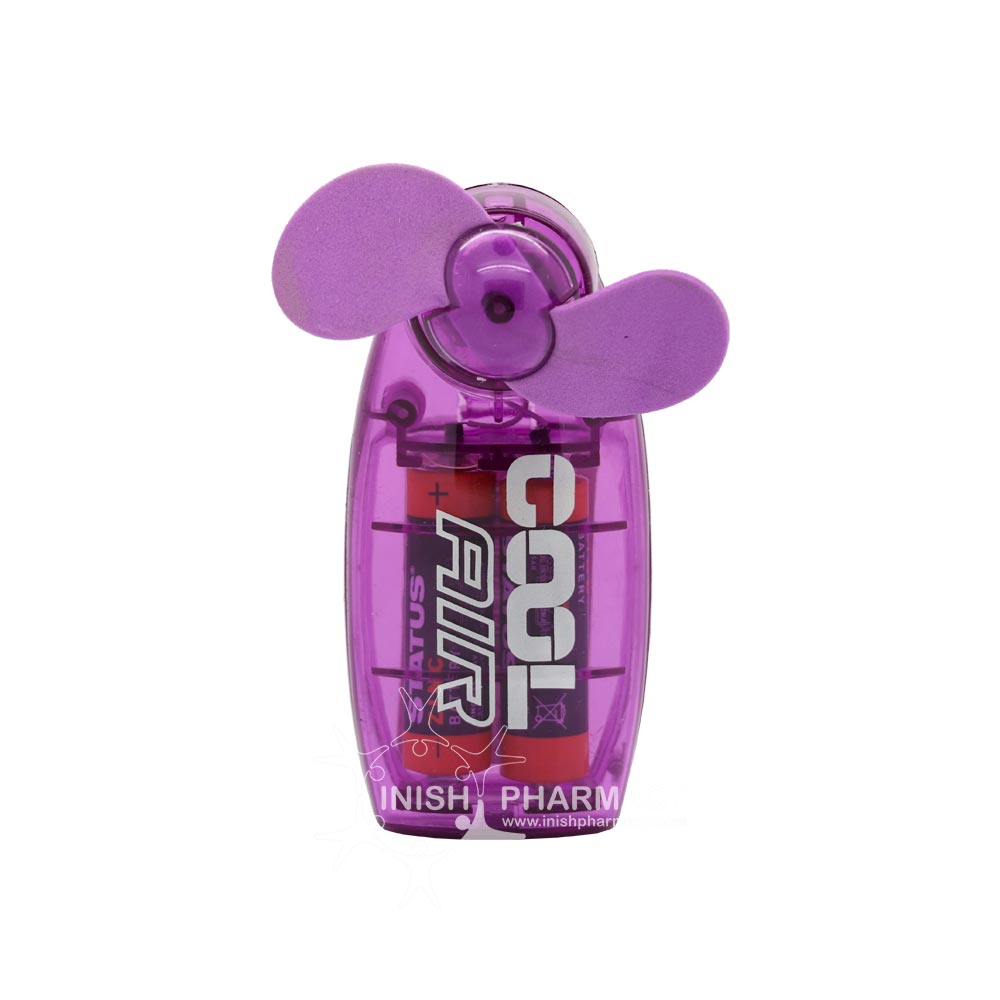 Status Hand Held Coloured Fan Purple