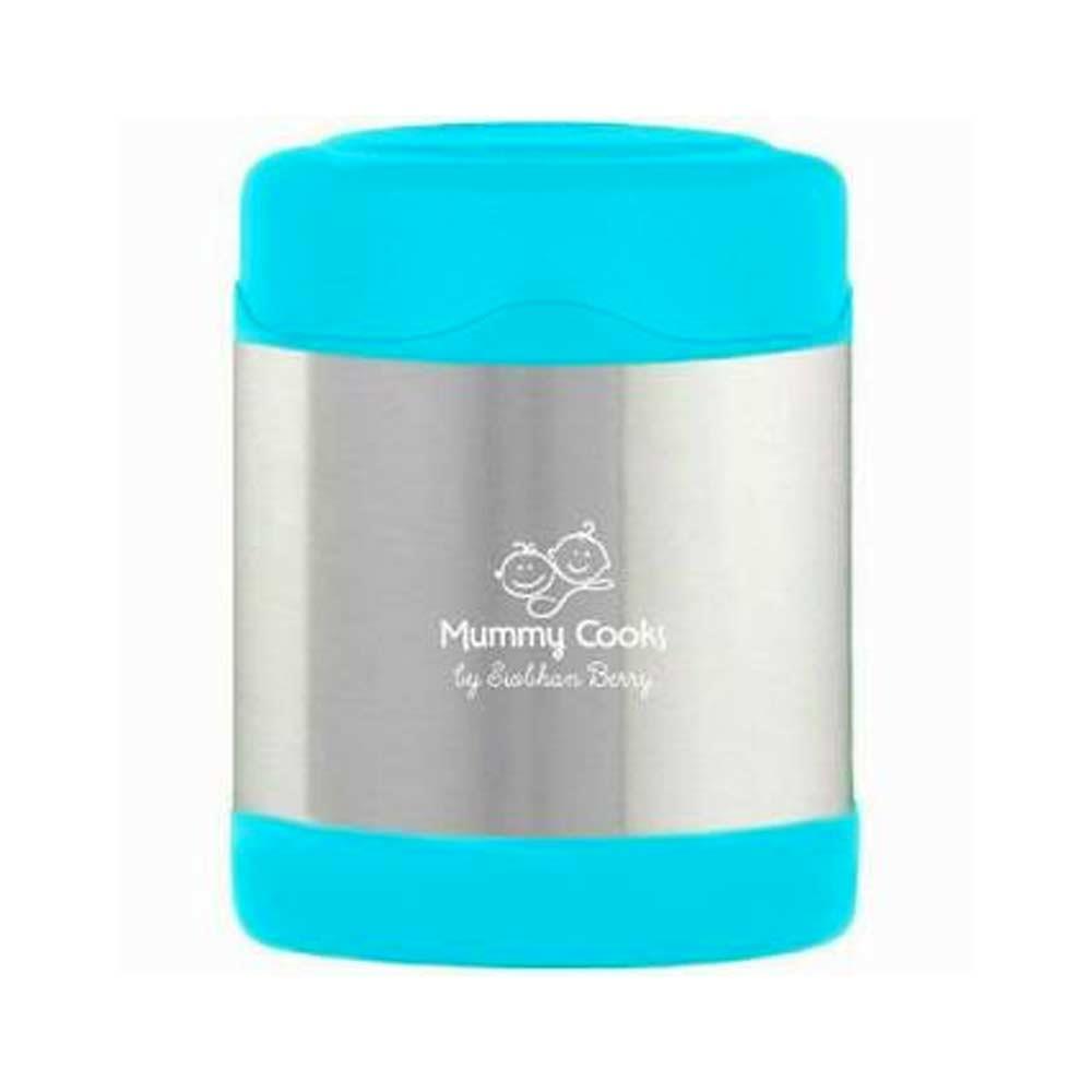 Mummy Cooks Insulated Food Flask Blue 300ml