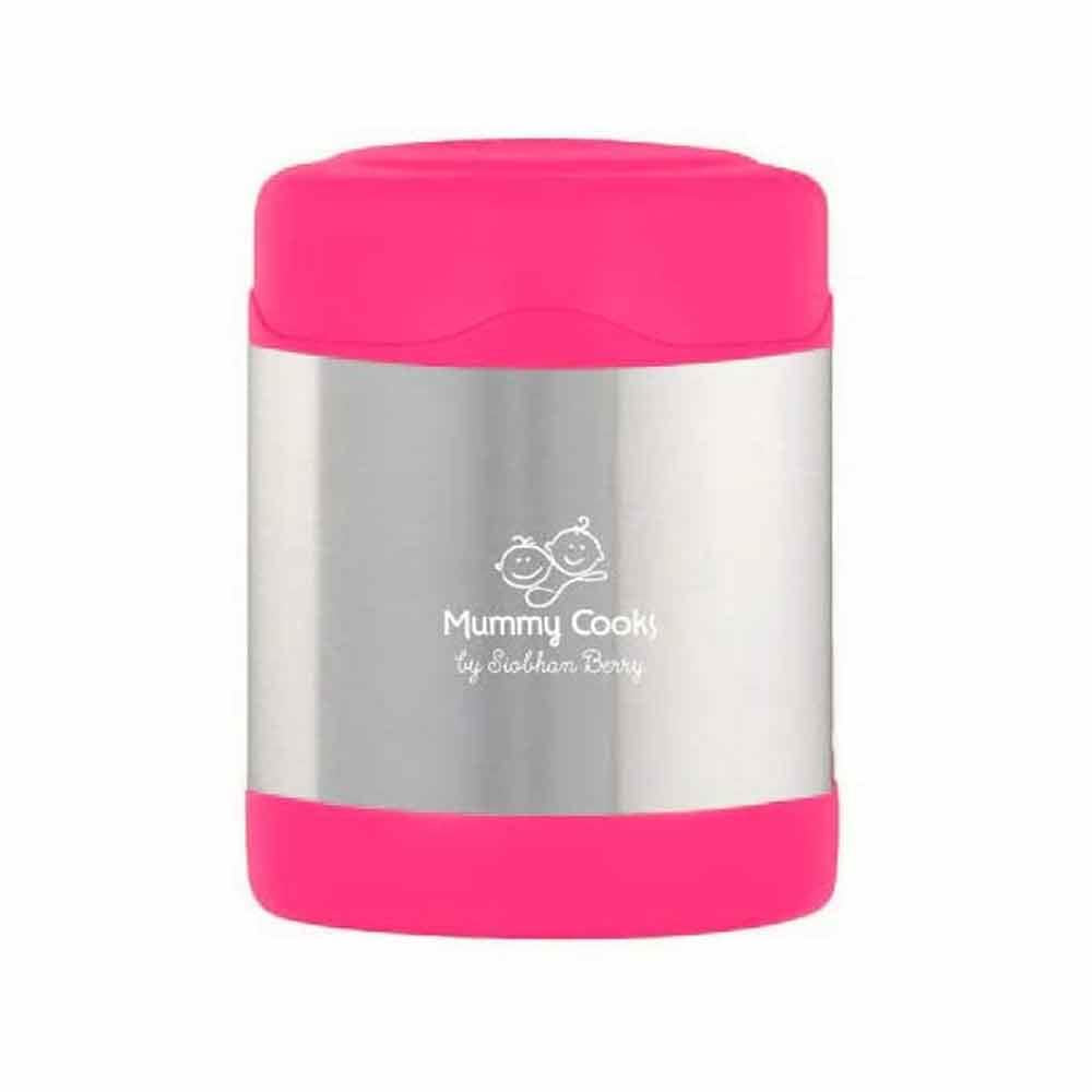 Mummy Cooks Insulated Food Flask Pink 300ml