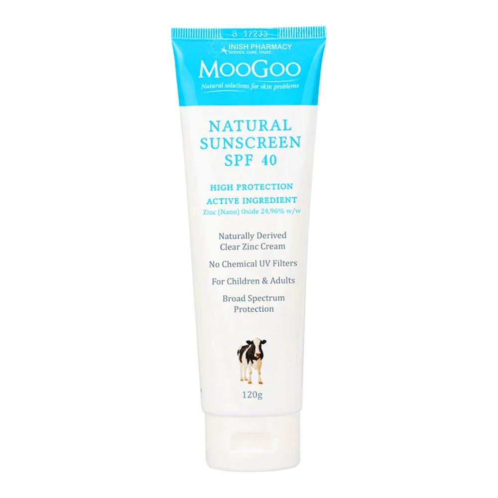 Moogoo Natural Sunscreen SPF 40 High Protection 120g