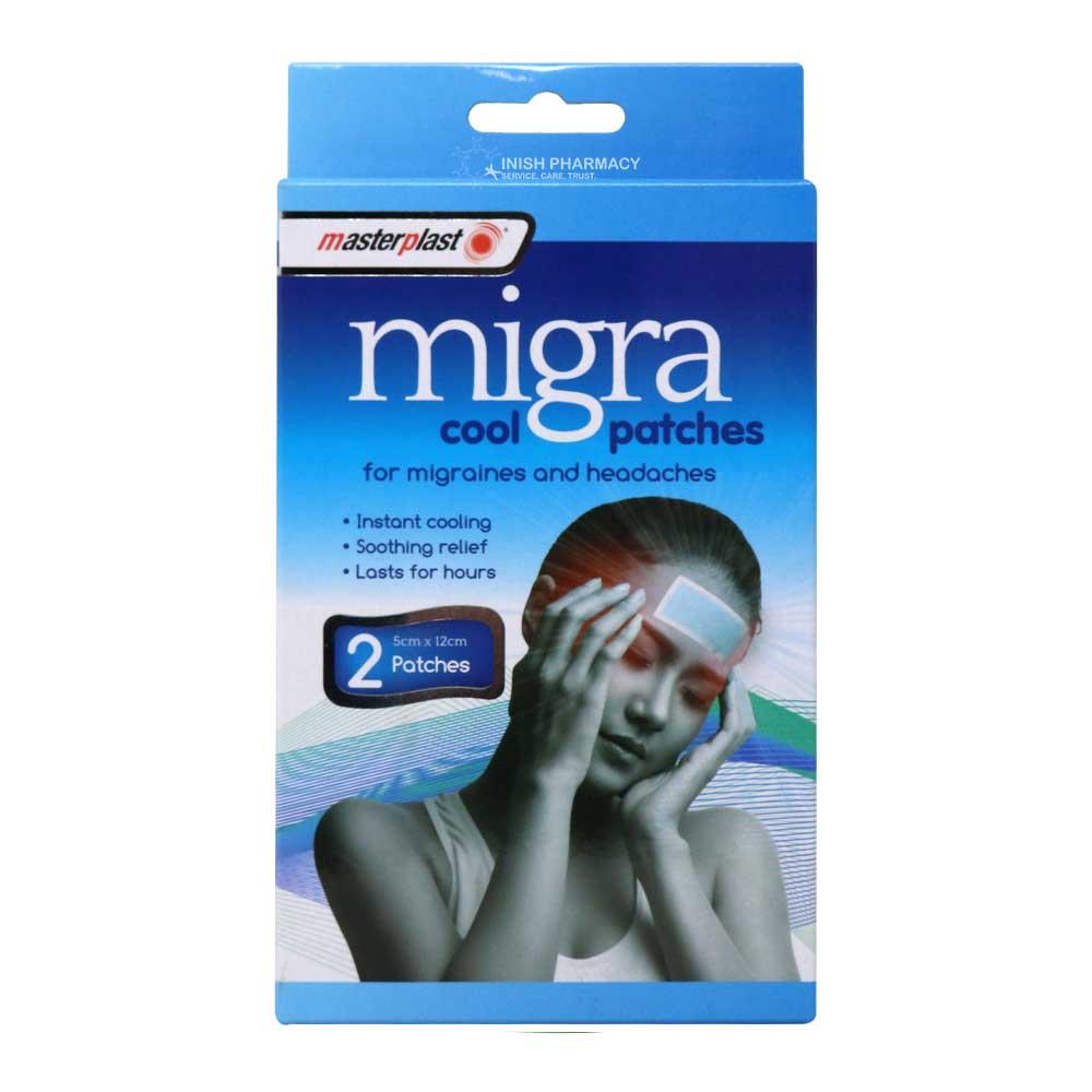 Masterplast Migra Cool Headache Relief Patches 2 Pack