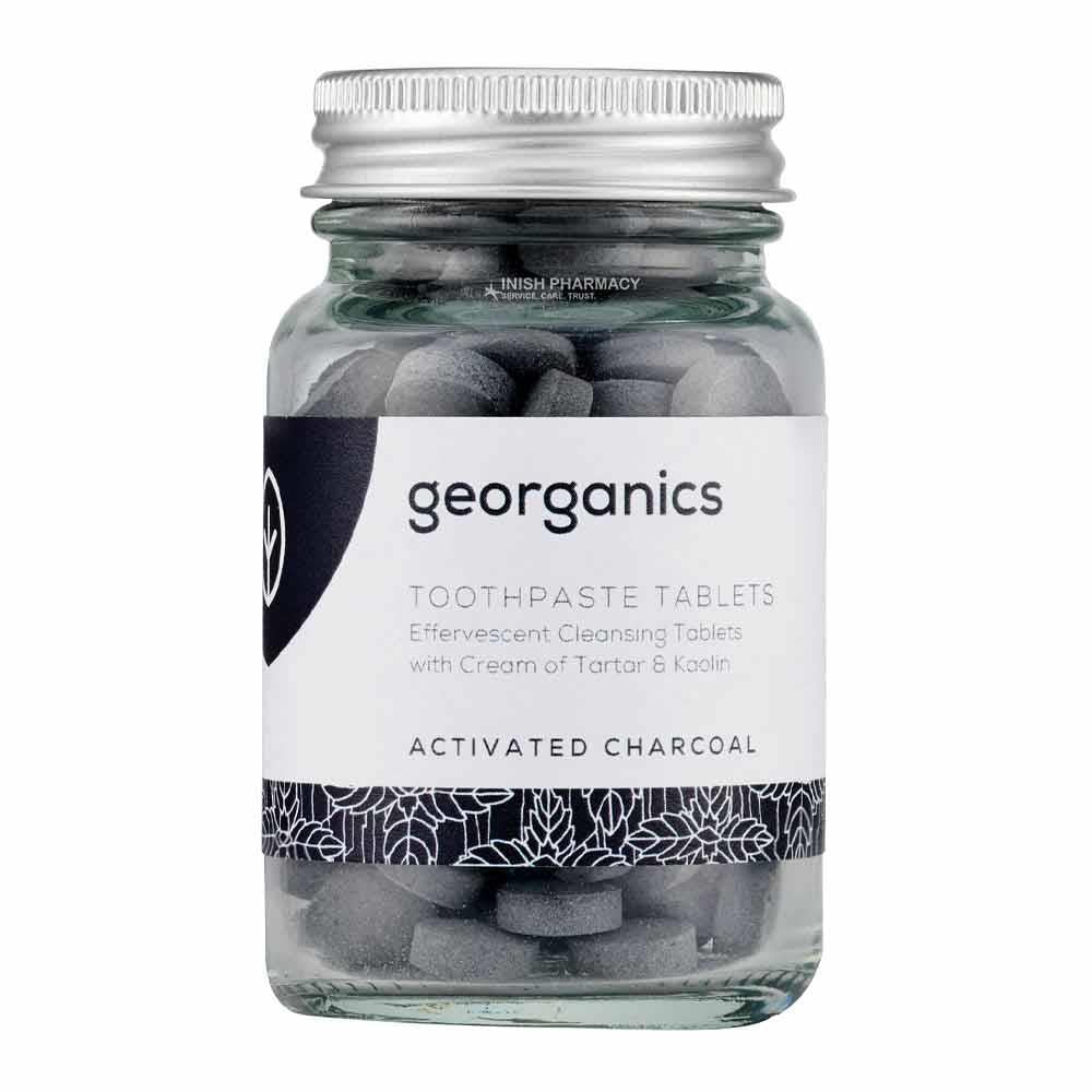 Georganics Mineral Toothpaste Tablets - Charcoal - 120 Tablets