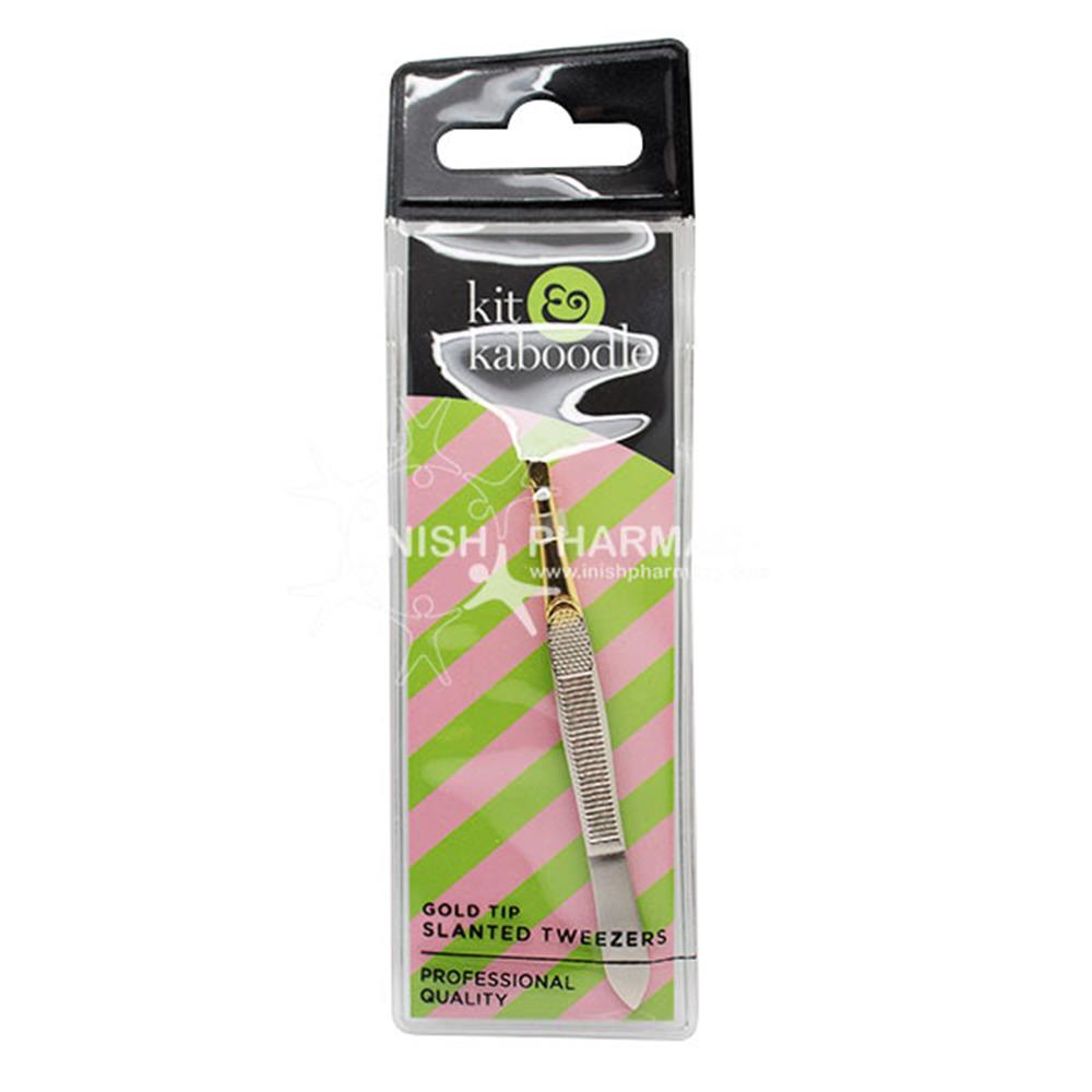 Kit & Kaboodle Tweezers Slanted Gold Tip