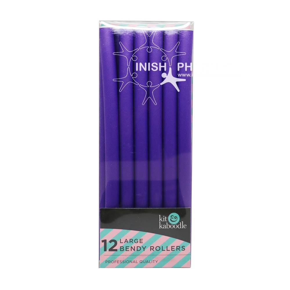 Kit & Kaboodle Large Bendy Rollers 12 Pack – for versatile, long-lasting hair styling