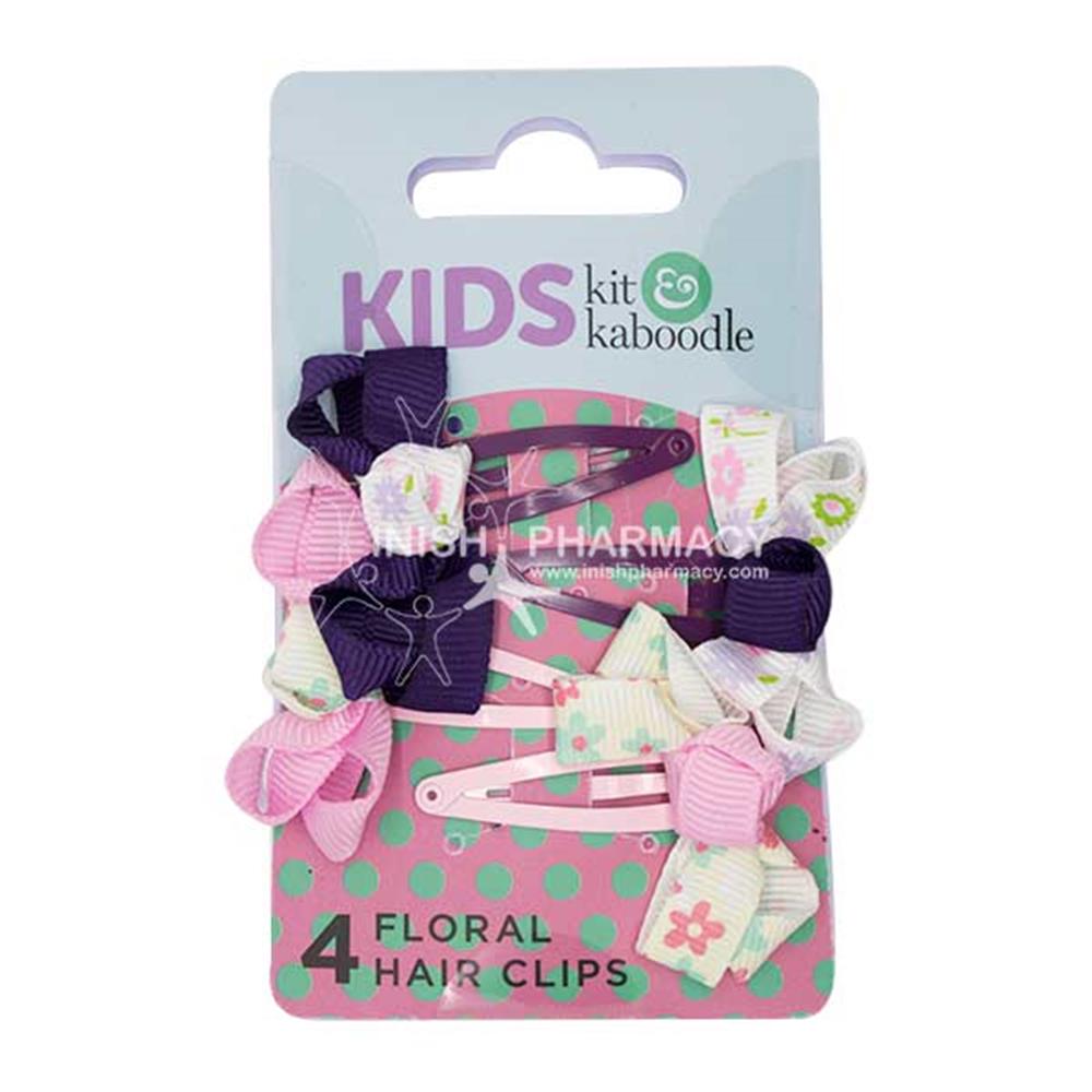 Kit & Kaboodle Floral Hair Grips 4 Pack – for versatile, long-lasting hair styling
