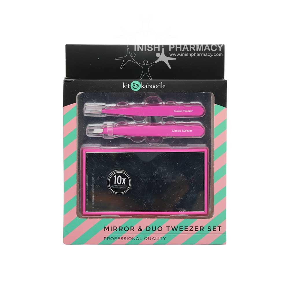 Kit & Kaboodle 2 Pack Tweezer & Mirror Set