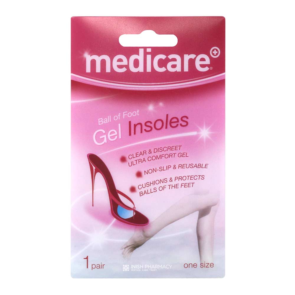 Medicare Ball of Foot Gel Insoles – for everyday foot care and comfort
