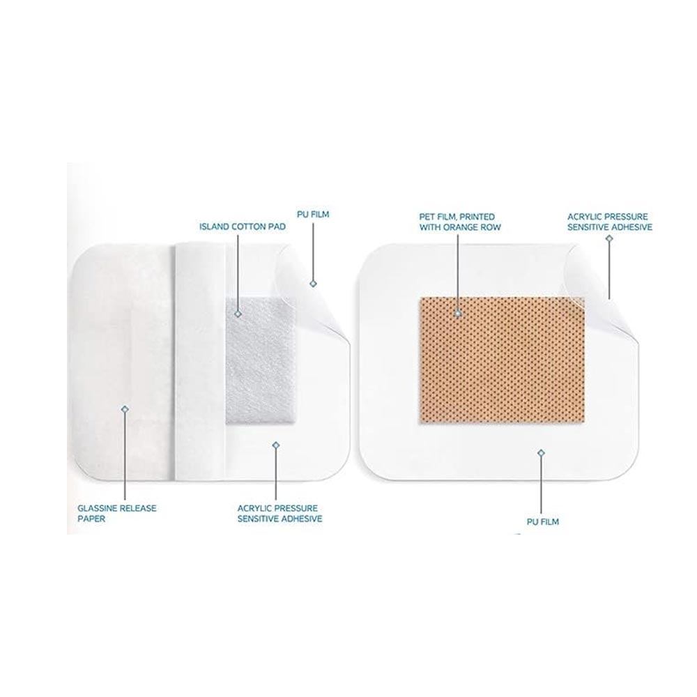 Medrull Ultra Pore Waterproof Adhesive Wound Dressing 9x10 5 Pack