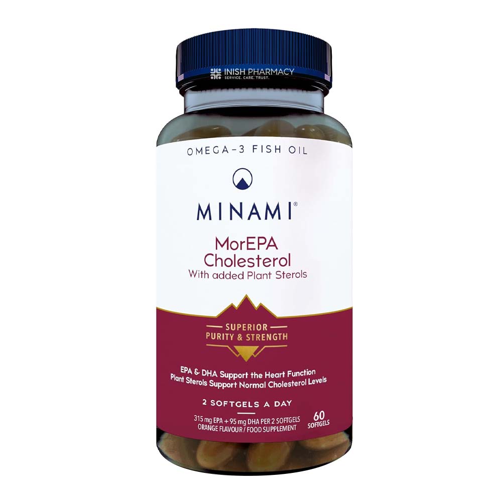 Minami MorEPA Cholesterol Omega 3 With Plant Sterols 60 Softgels – omega fatty acids for heart and cognitive health