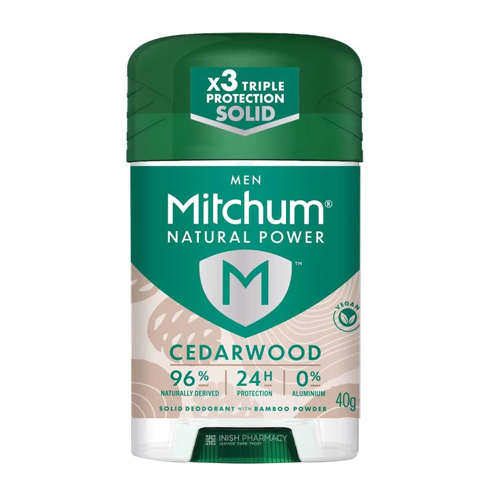 Mitchum Men Anti Perspirant Deodorant Stick Natural Cedarwood 40g