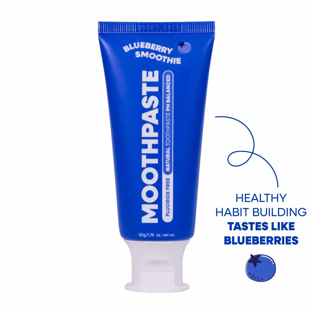 Moogoo Kids Moothpaste Natural Toothpaste Blueberry Smoothie 50g