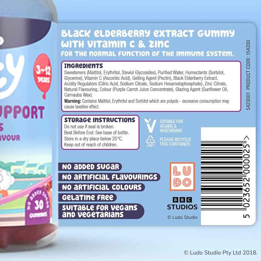 Natures Aid Bluey Immune Support Gummies 30 Pack