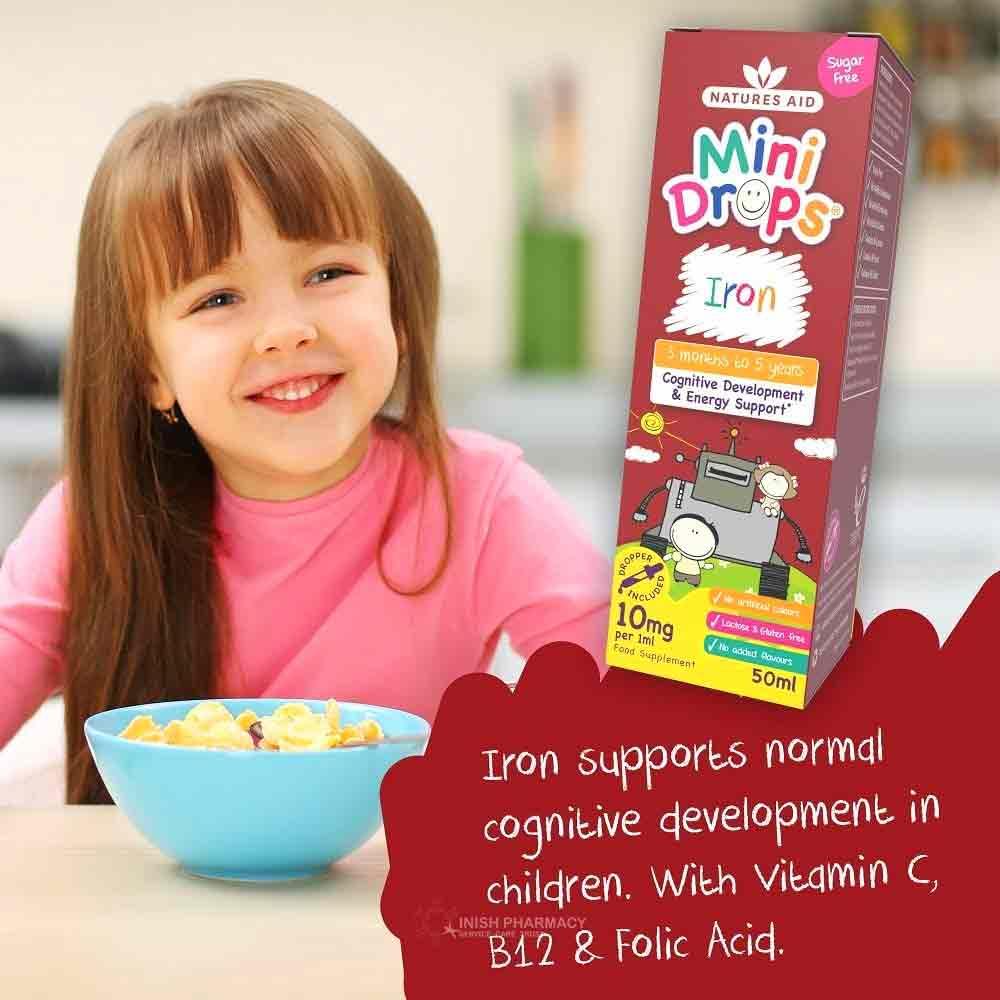 Natures Aid Iron Mini Drops 50ml