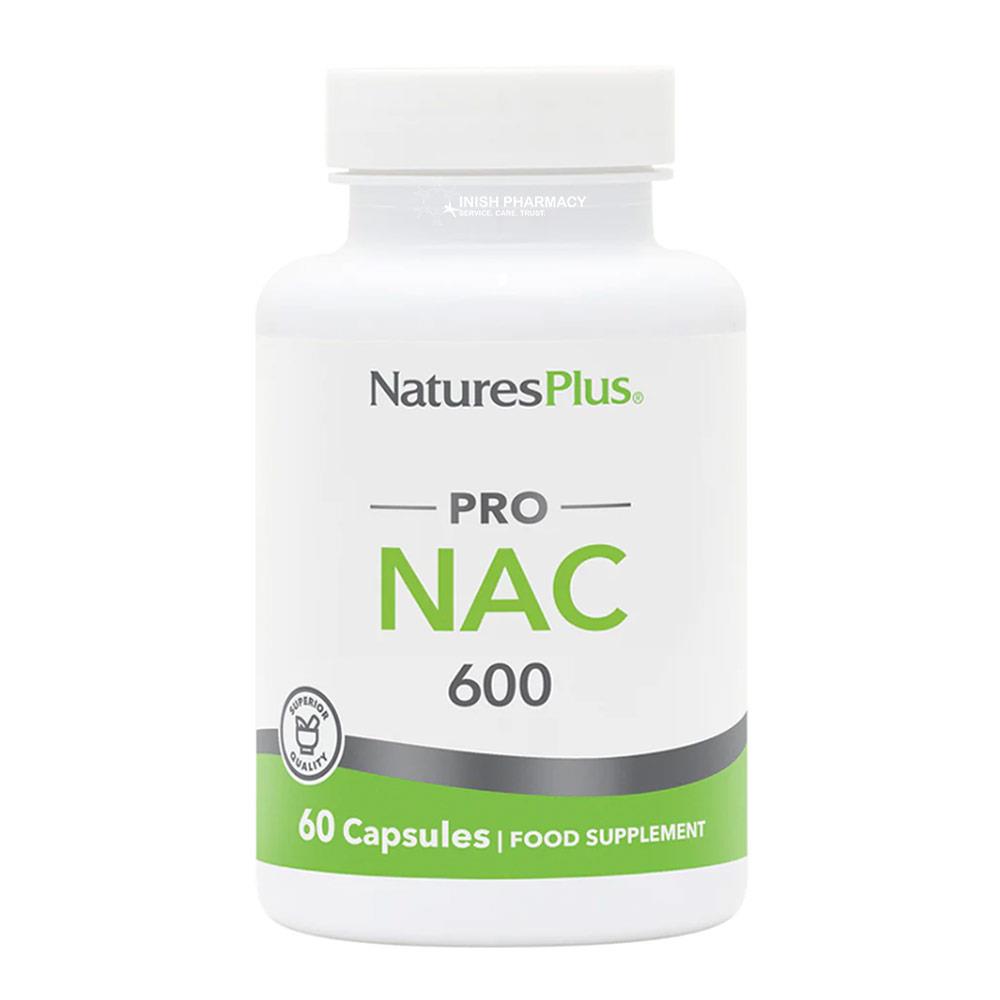 Natures Plus PRO NAC N-Acetyl Cysteine 600mg 60 Capsules