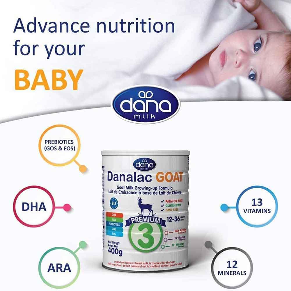 Danalac Advanced Goat Milk Growing Up Formula Stage 3 800g