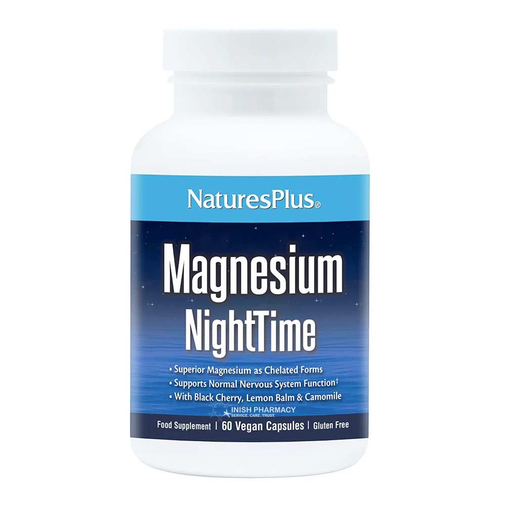 Natures Plus Magnesium NightTime 60 Capsules