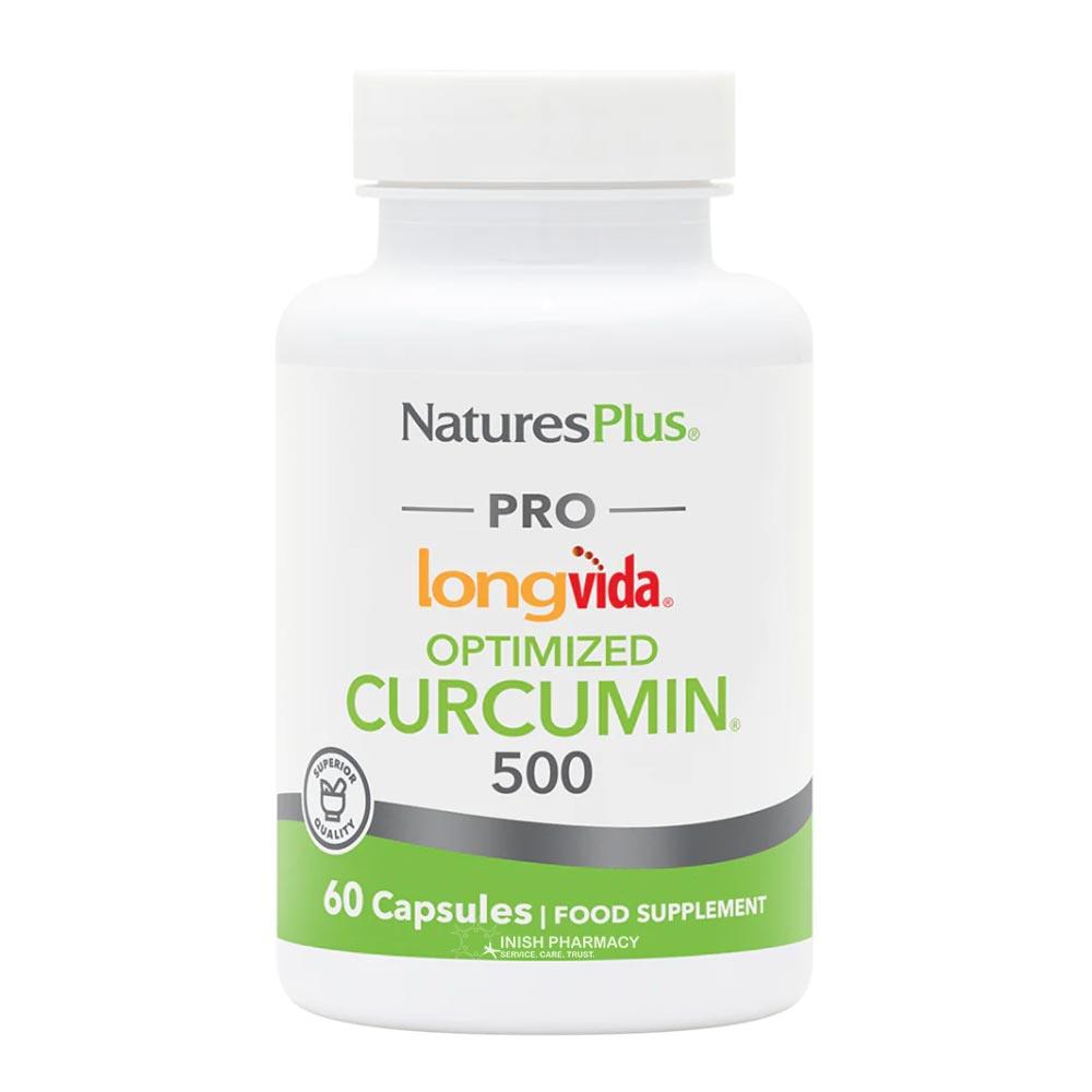 Natures Plus Optimized Curcumin 500mg 60 Capsules