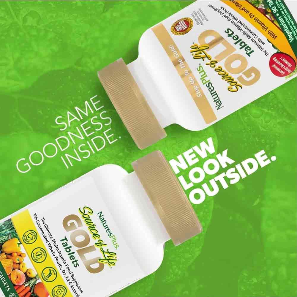 Natures Plus Source of Life Gold Multi-Vitamin Tablets 90 Pack