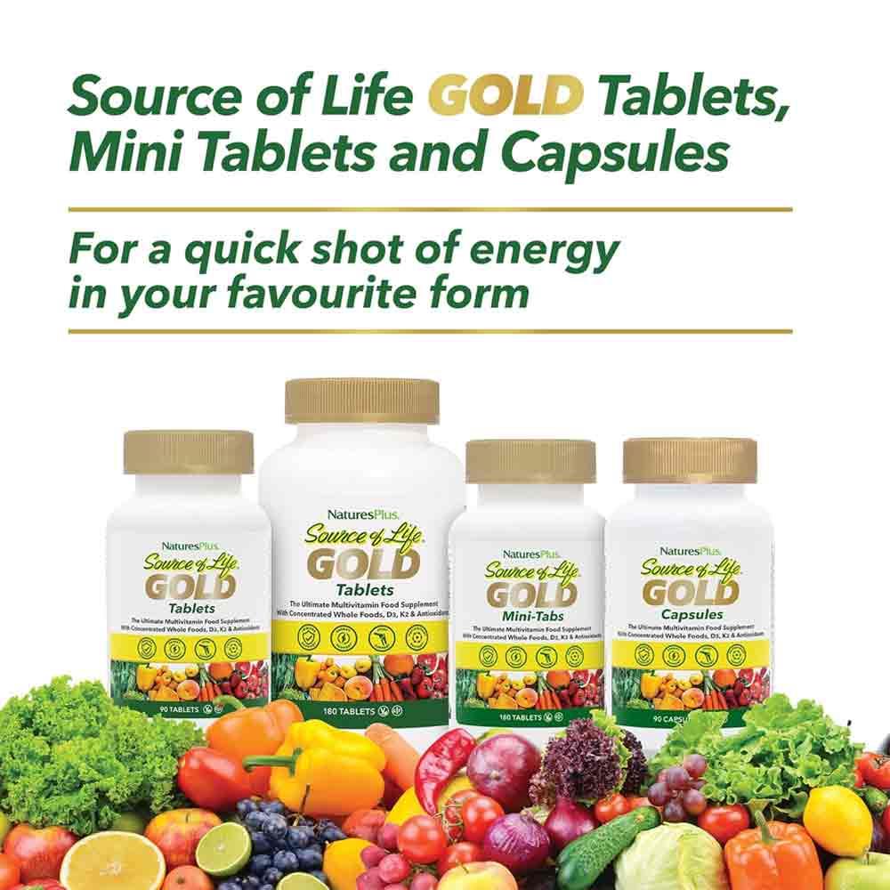 Natures Plus Source of Life Gold Multi-Vitamin Tablets 90 Pack