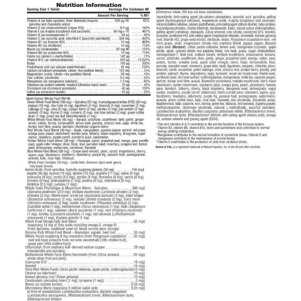 Natures Plus Source of Life Gold Multi-Vitamin 90 Capsules