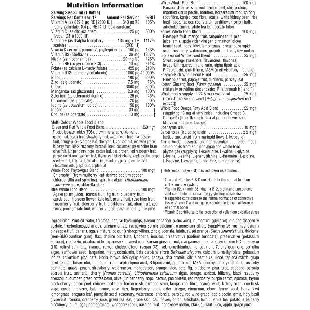 Natures Plus Source of Life Gold Multi-Vitamin Liquid Shot 12 x 30ml