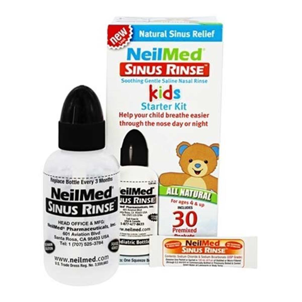 NeilMed Sinus Rinse Kids Starter Kit 120ml Bottle & 30 Premixed Packets