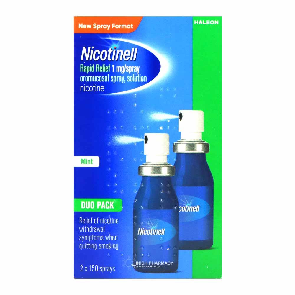 Nicotinell Rapid Relief Nicotine Spray Duo Pack 2 x 150 Sprays