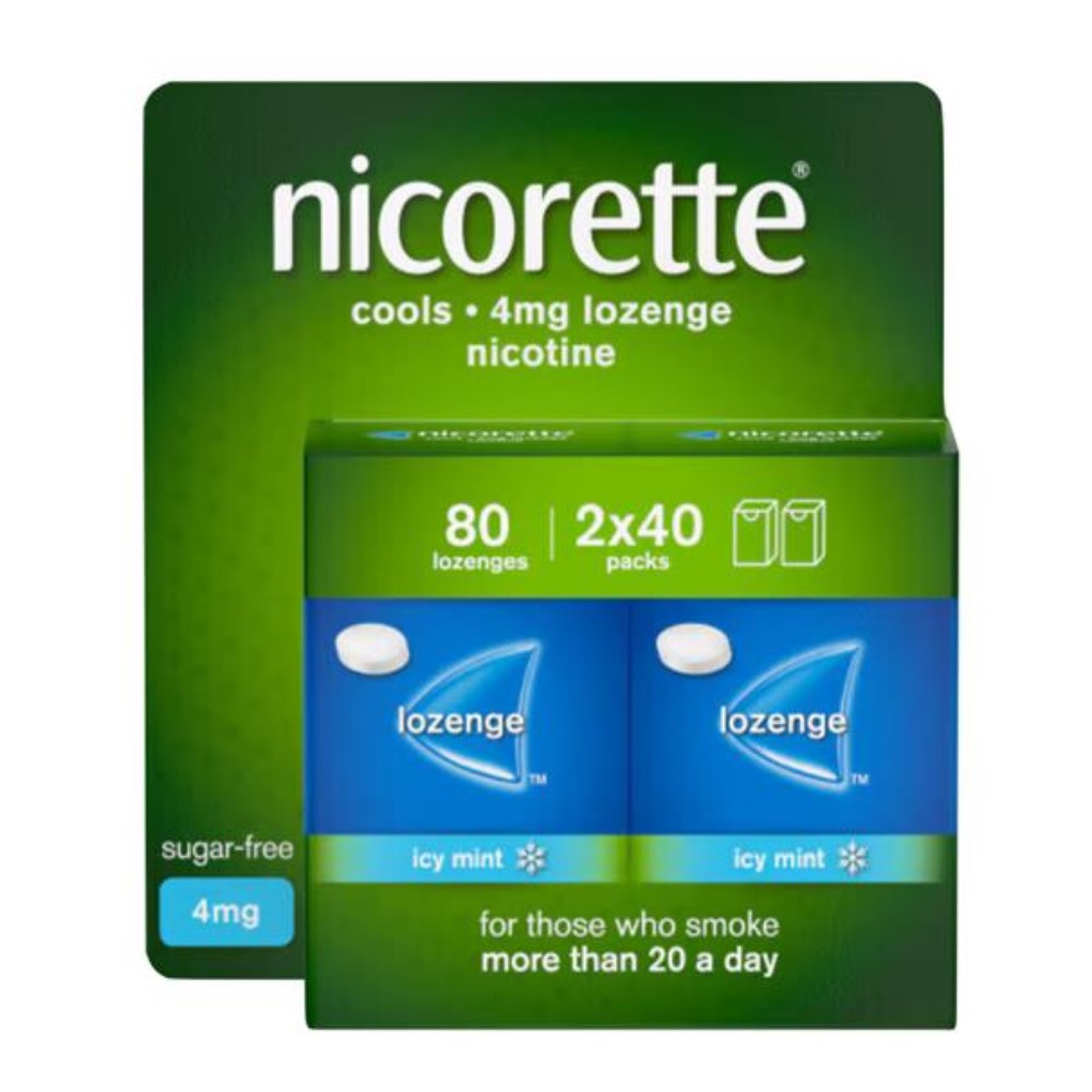 Nicorette Cools Icy Mint 4mg Lozenge 4x20 Pack