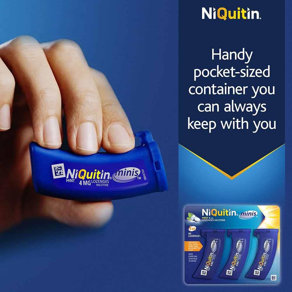 NiQuitin Mini 2mg Mint Nicotine Lozenges 20 Pack