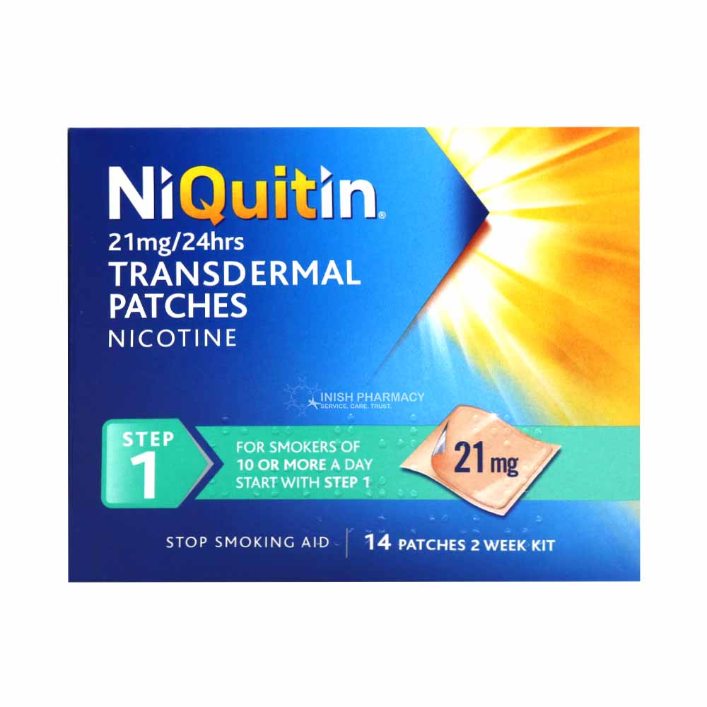 NiQuitin 21mg Nicotine Patches Step 1 14 Pack