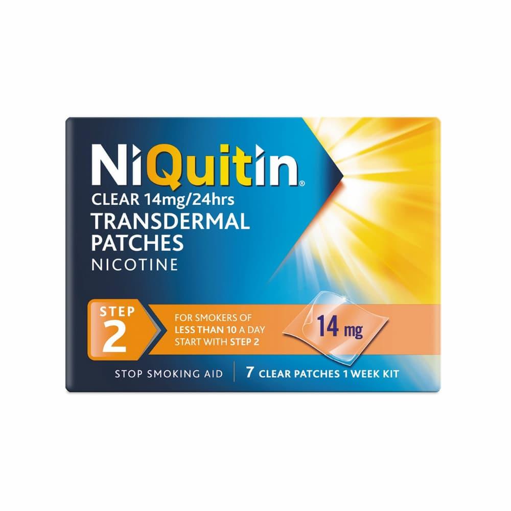NiQuitin Clear 14mg Nicotine Patches Step 2 7 Pack