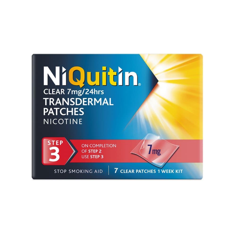 NiQuitin Clear 7mg Nicotine Patches Step 3 7 Pack