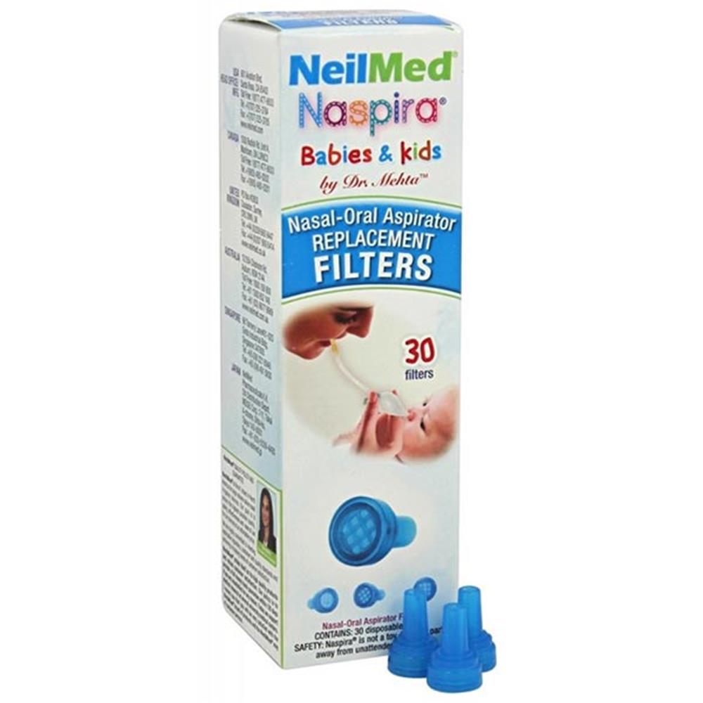 NeilMed Naspira Babies & Kids Nasal Aspirator Filters 30 Pack