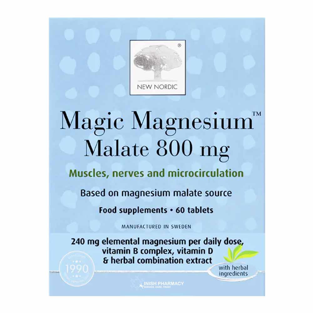 New Nordic Magic Magnesium Malate 800mg 60 Tablets