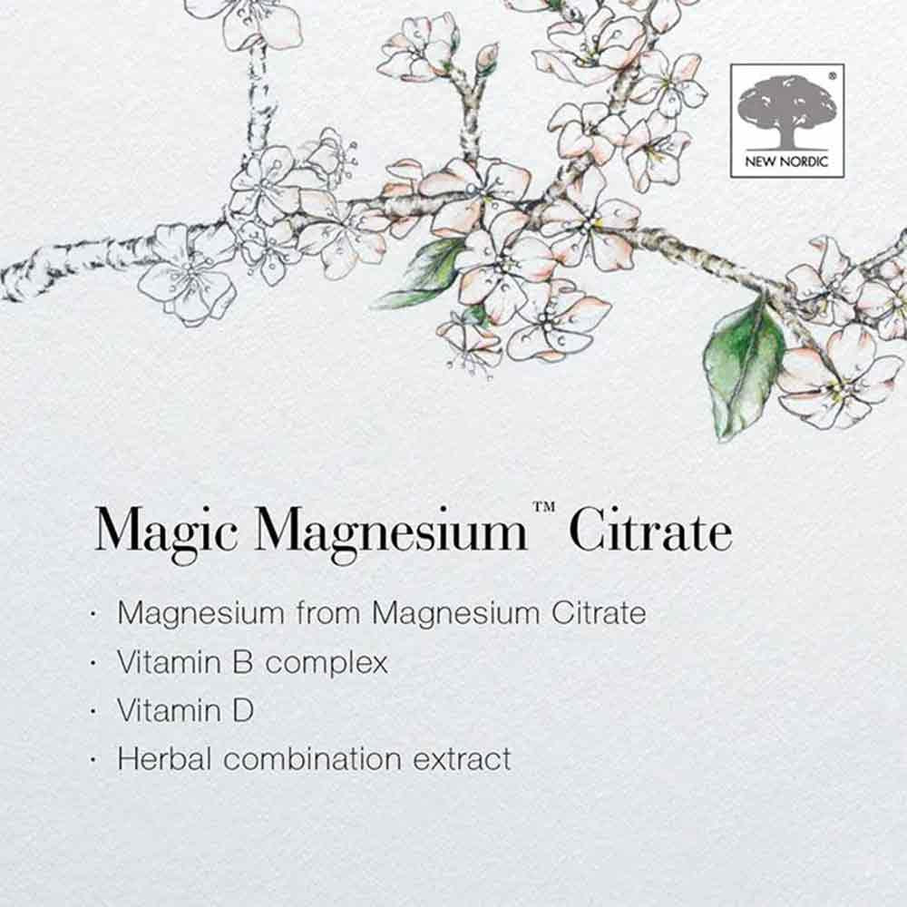 New Nordic Magic Magnesium Citrate 750mg 60 Tablets