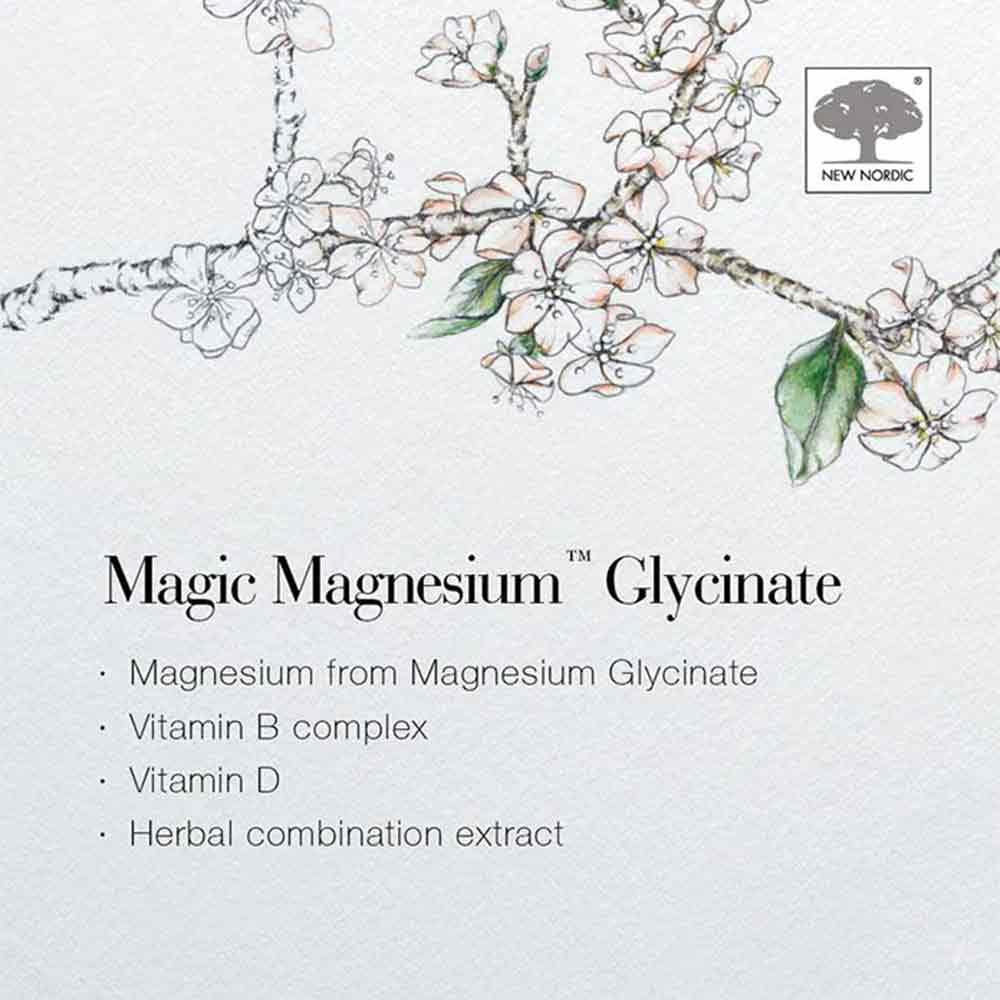 New Nordic Magic Magnesium Glycinate 600mg 60 Tablets