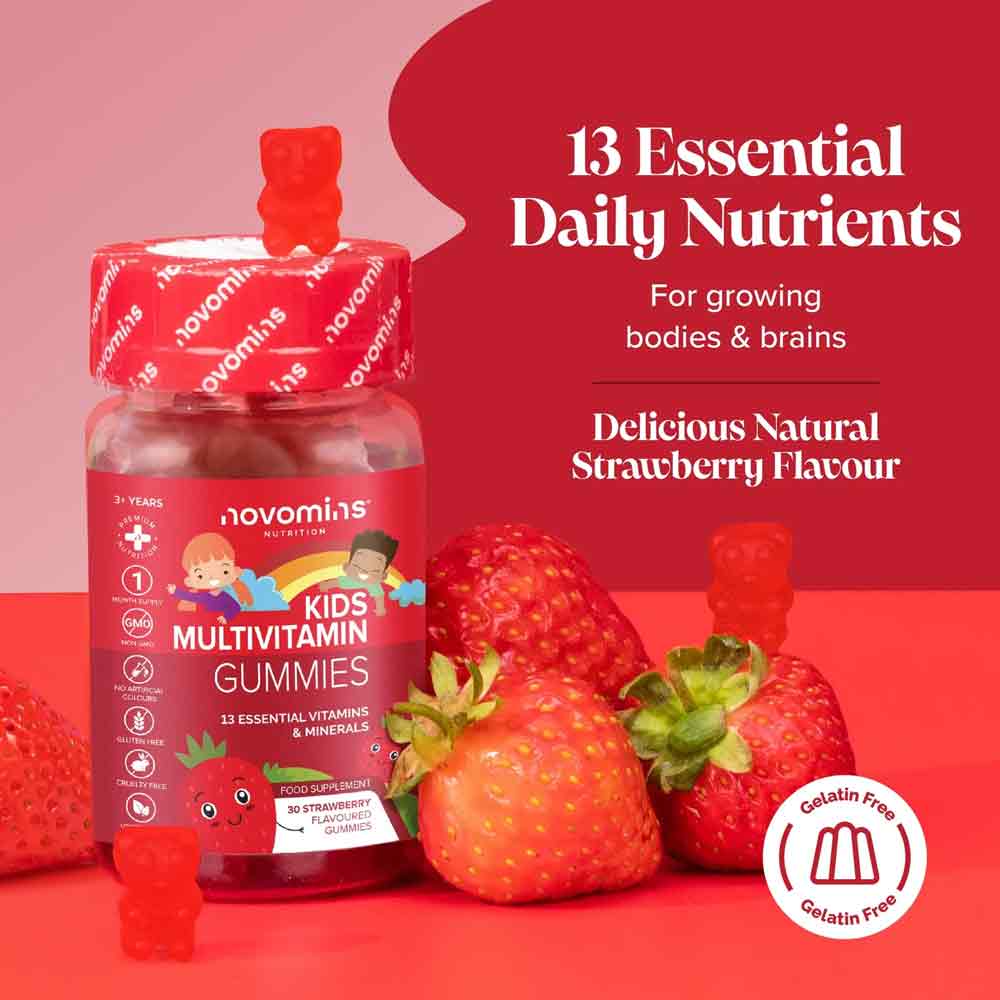 Novomins Nutrition Kids Multivitamin Gummies 30 Pack
