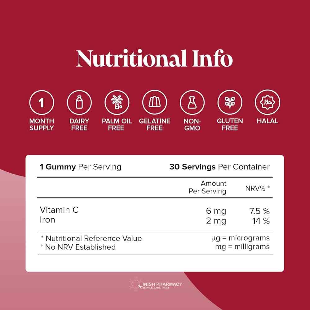 Novomins Nutrition Kids Iron Gummies 30 Pack