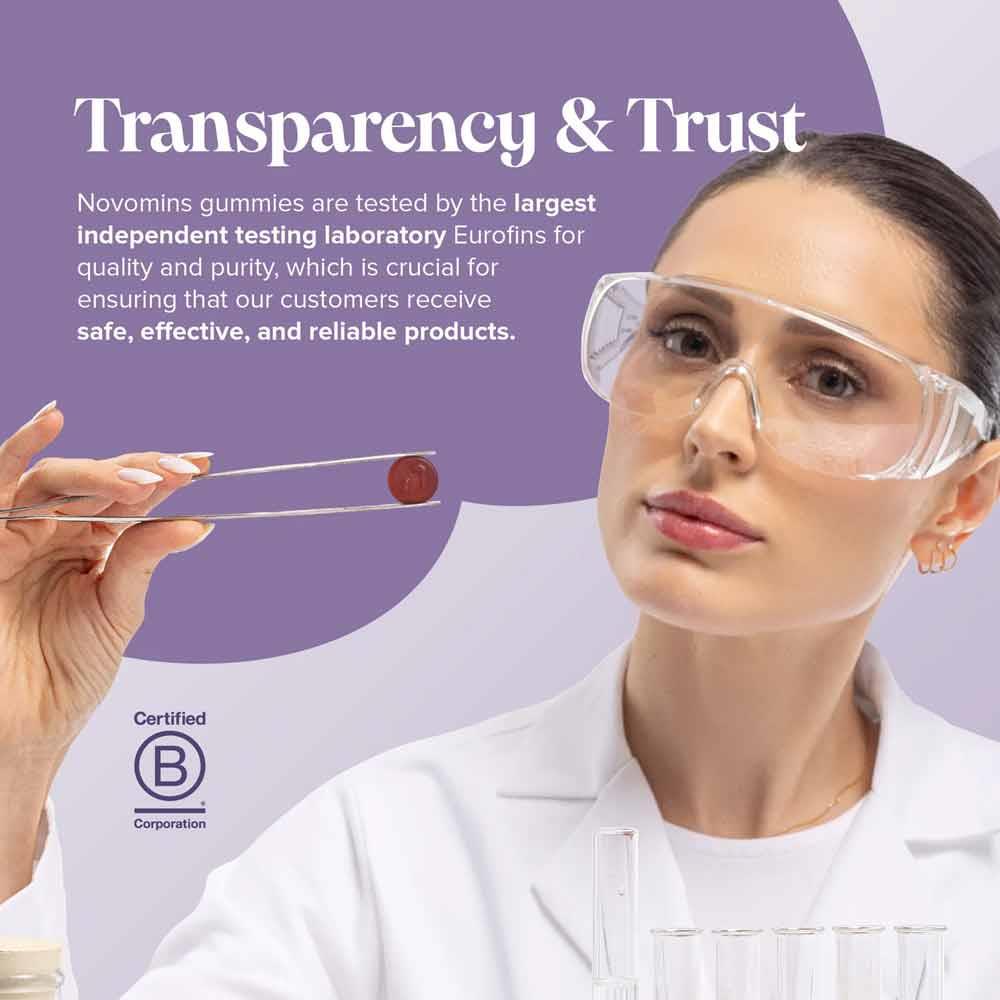 Novomins Nutrition Magnesium Sugar Free Gummies 60 Pack
