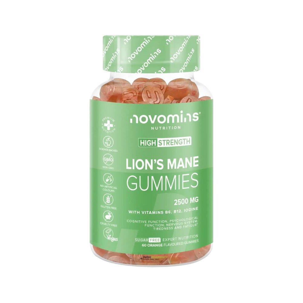 Novomins Nutrition Lion's Mane Gummies 60 Pack – vitamins and minerals to support energy and wellbeing