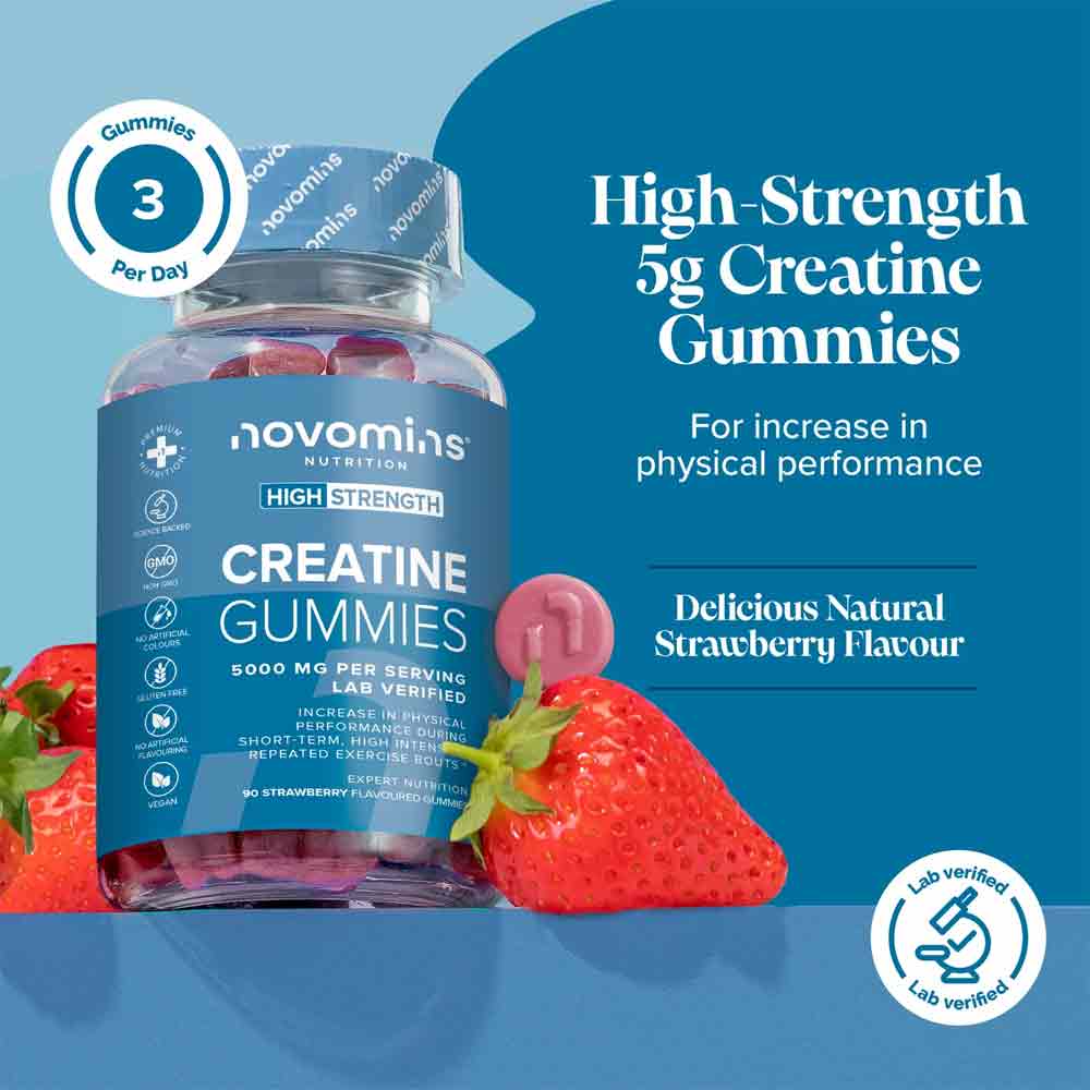 Novomins Nutrition Creatine Gummies 90 Pack