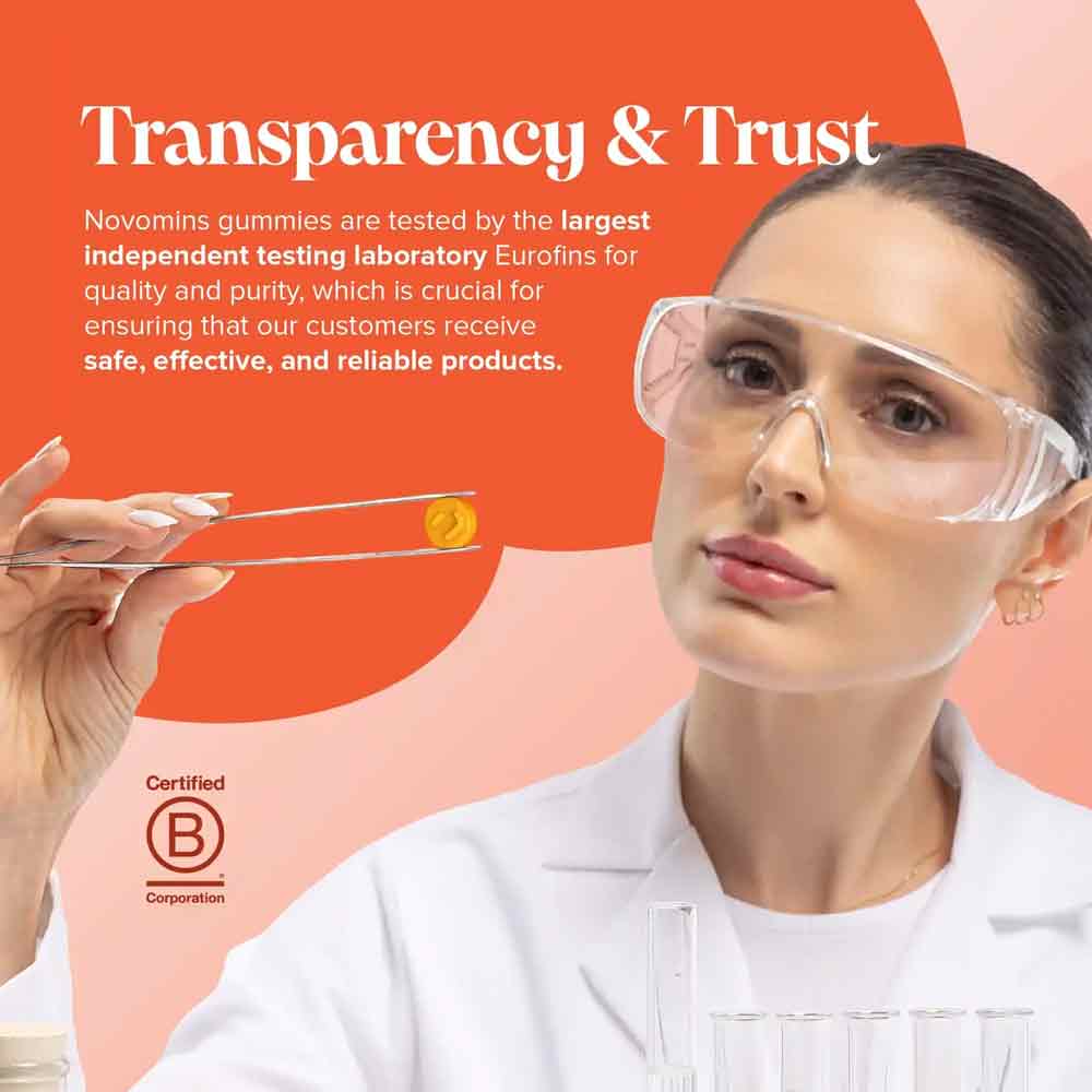 Novomins Nutrition Turmeric 4000mg Gummies 60 Pack