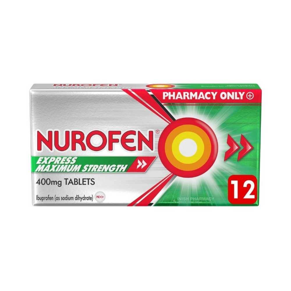 Nurofen Express Max Strength 400mg Ibuprofen Tablets