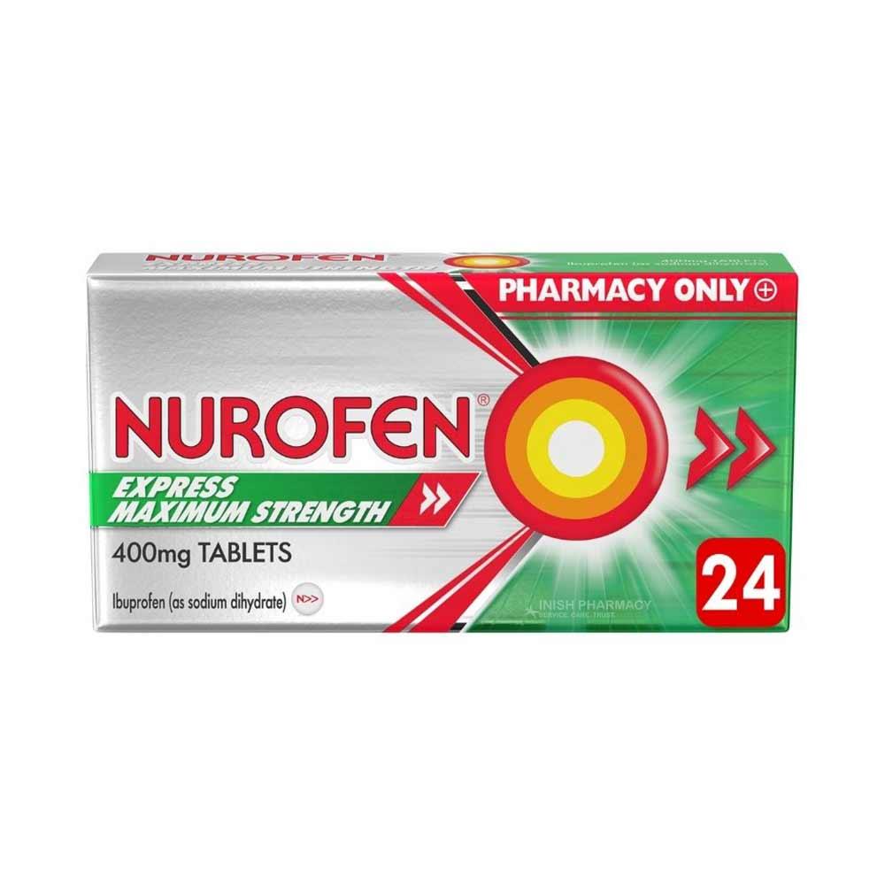 Nurofen Express Max Strength 400mg Ibuprofen Tablets