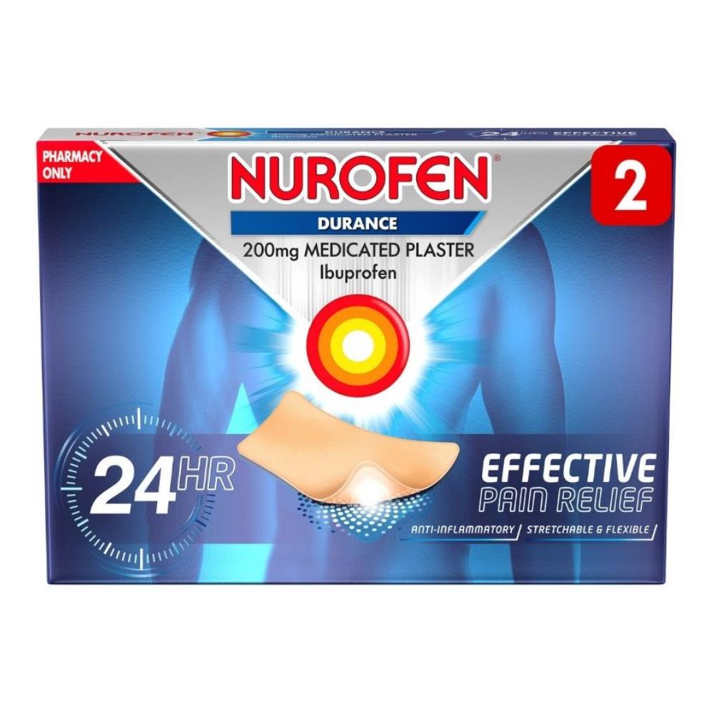 Nurofen Durance Ibuprofen 200g Medicated Plaster 2 Pack