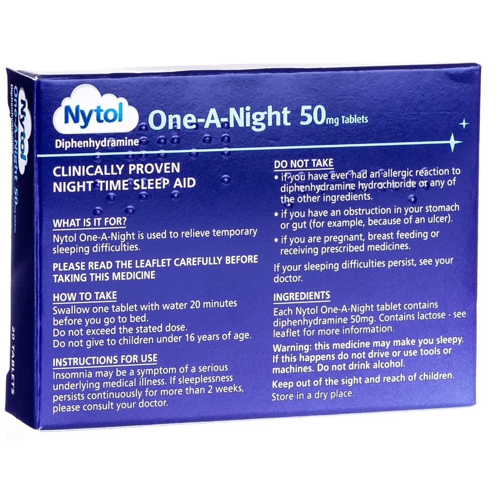 Nytol One-A-Night Tablets - 20 Tablets
